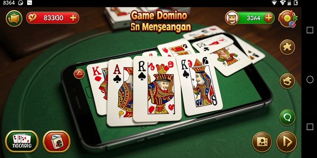 Tampilan gameplay menarik dari permainan Domino 8364.