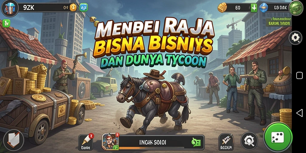 Tampilan gameplay <strong>9ZK</strong> yang menarik dengan berbagai pilihan bisnis.