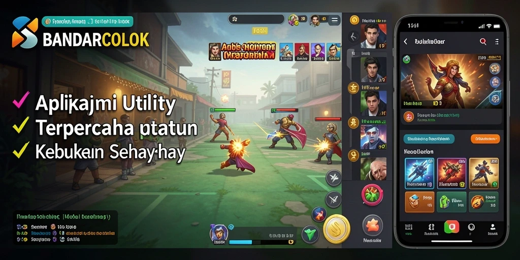 Tampilan antarmuka aplikasi BANDARCOLOK yang sederhana dan user-friendly.