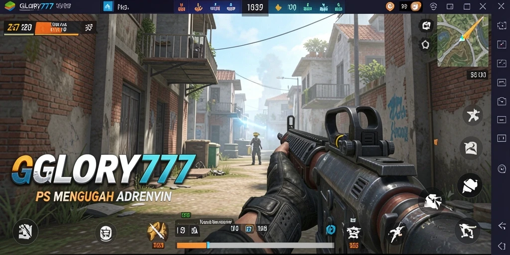 Gameplay seru GLORY777 dengan aksi tembak-menembak yang intens.