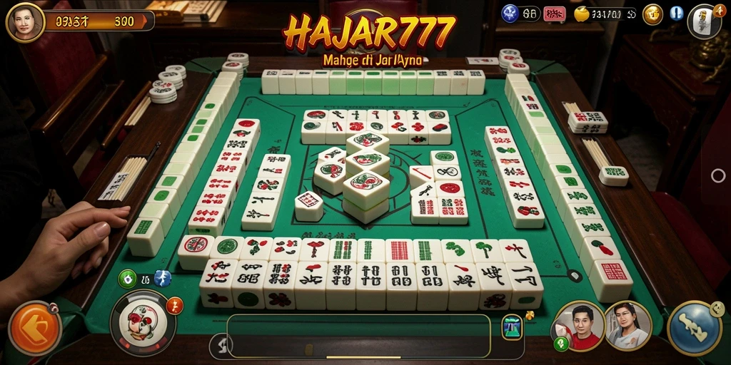 Tangkapan layar utama HAJAR777 menunjukkan gameplay Mahjong yang seru dan menantang.