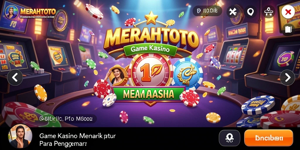 Tampilan screenshot gameplay Kasino MERAHTOTO yang seru dan menantang.
