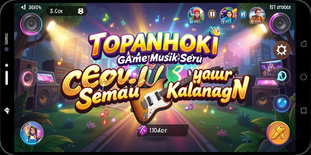 Tampilan gameplay <strong>TOPANHOKI</strong> yang penuh warna dan interaktif.