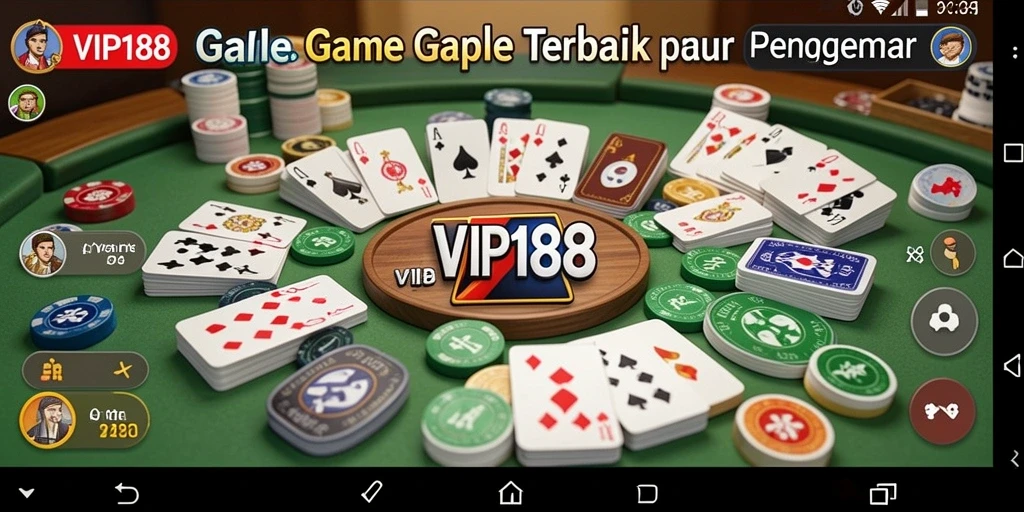 Screenshot gameplay Gaple yang seru dan interaktif.