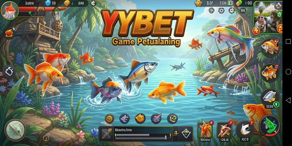 Tampilan menarik dari gameplay YYBET yang menampilkan serunya memancing.
