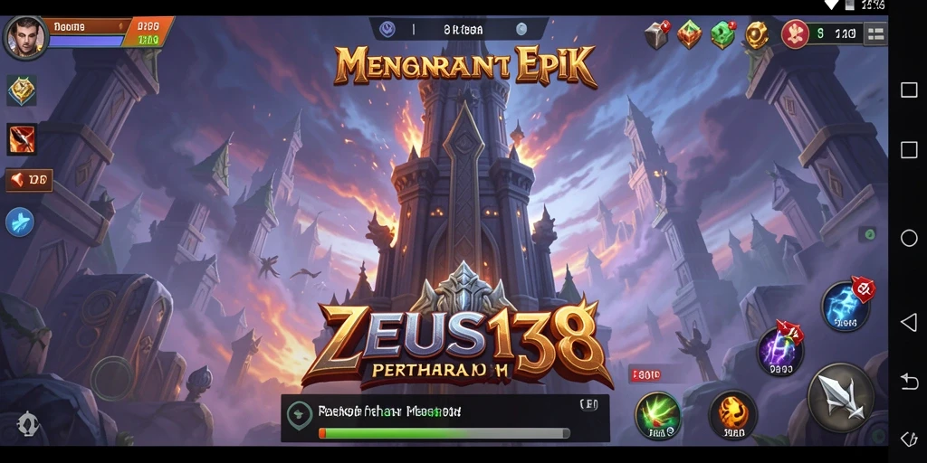 Tampilan gameplay menara pertahanan di ZEUS138 yang seru dan menantang.